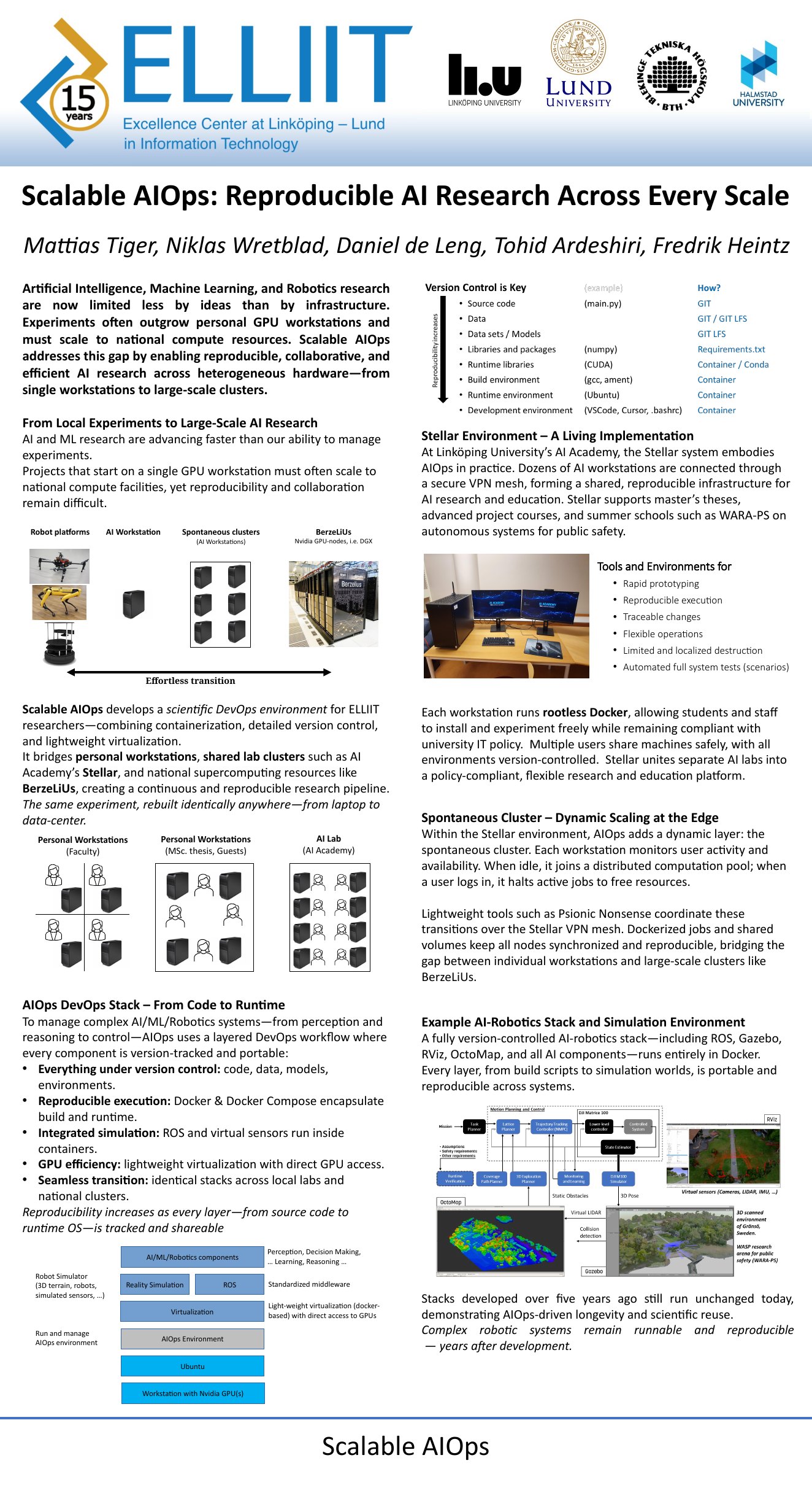 The 2025 Scalable AIOps poster